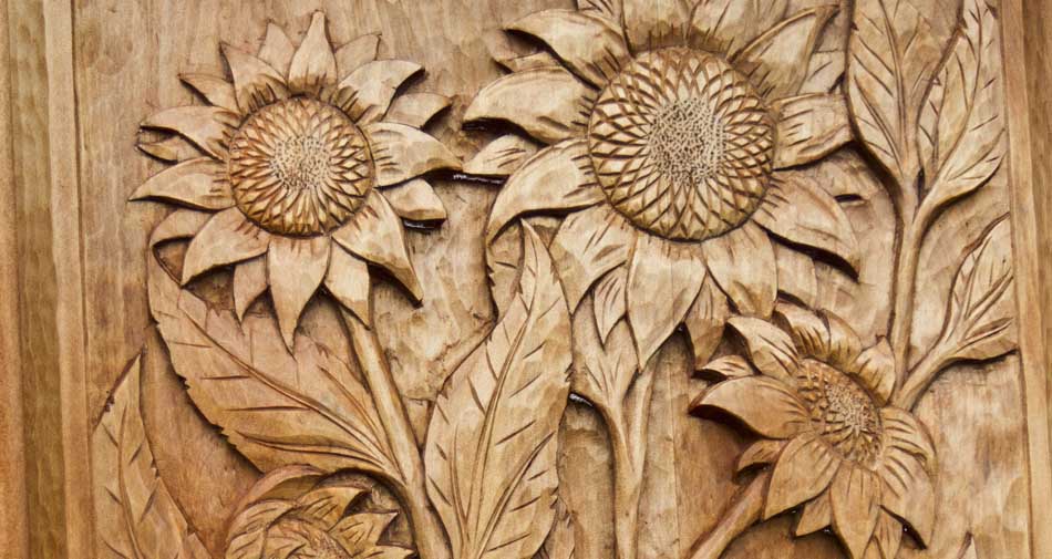 Ukiran frame Bunga matahari kayu | CV. Furniture Jepara